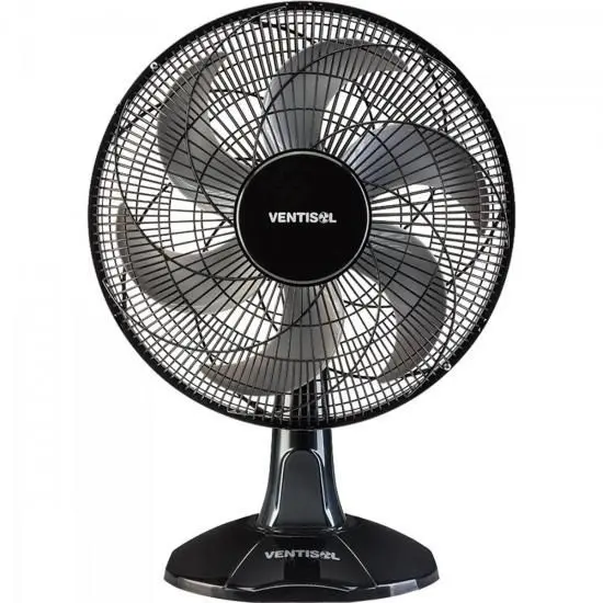 Ventilador de Mesa Ventisol Turbo 40cm 6 Pás Preto 110V