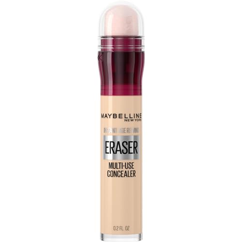 Maybelline NY Instant Age Rewind Corretivo Líquido, Multiuso que Corrige Olheiras e Linhas Finas, Contorna e Ilumina, Alta Cobertura e Fórmula Vegana, Cor 100 Ivory, 6ml