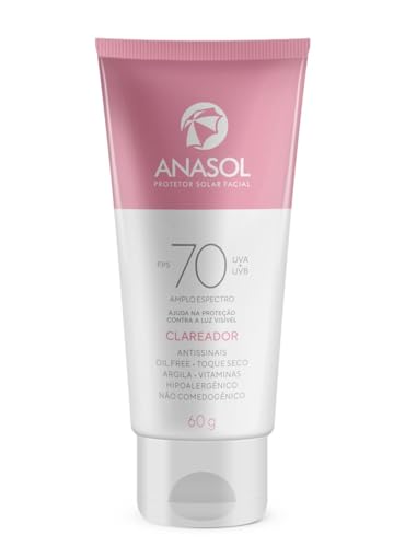 Anasol Protetor Solar Facial Clareador FPS 70 60g