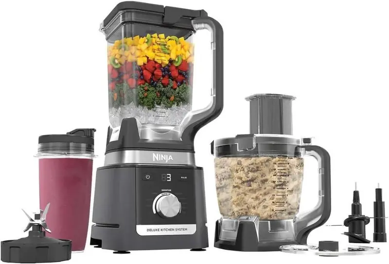 Processador de Alimentos Liquidificador Ninja Deluxe Kitchen 3 em 1 CO905KS