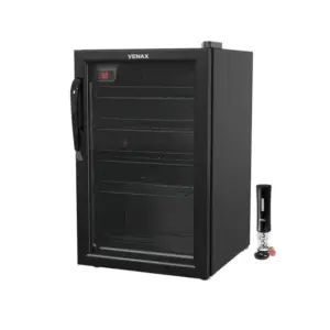 Adega Climatizada Venax 24 Garrafas 82L com Abridor Elétrico Preto 220V NGV-100