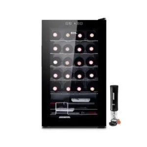 Adega Climatizada EOS 24 Garrafas Painel Touch com Abridor Elétrico Preto 127V EAC24G