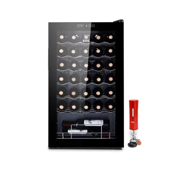 Adega Climatizada EOS 34 Garrafas Painel Touch com Abridor Elétrico Vermelho 127V EAC34G
