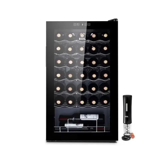 Adega Climatizada EOS 34 Garrafas Painel Touch com Abridor Elétrico Preto 220V EAC34G