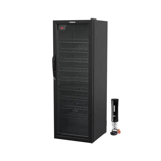 Adega Climatizada Venax 50 Garrafas 200L com Abridor Elétrico Preto 220V NGV-200