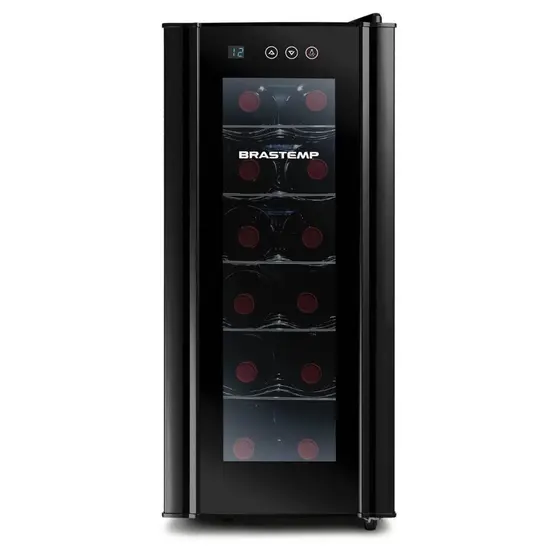 Adega Climatizada Brastemp All Black 12 Garrafas Preto BZC12BE