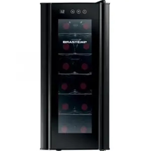 Adega Climatizada Brastemp All Black 12 Garrafas Painel Touch Preto BZC12B