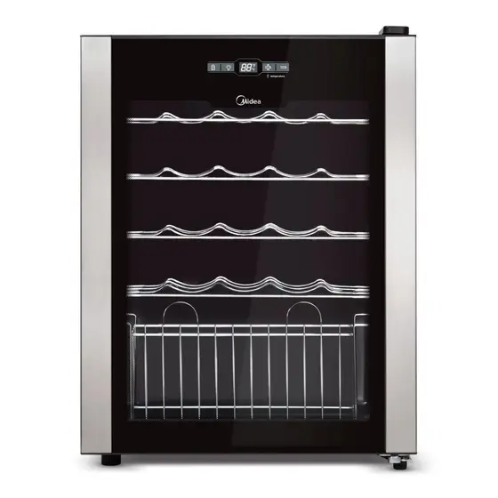 Adega Climatizada Midea 24 Garrafas Preta WBB
