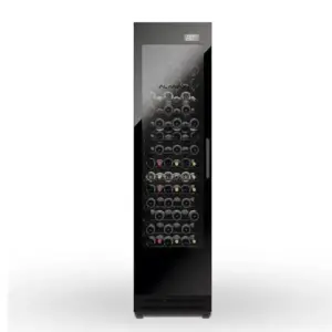 Adega de Vinhos Almax 84 Garrafas Porta de Vidro Preta 127V AVS300VY102