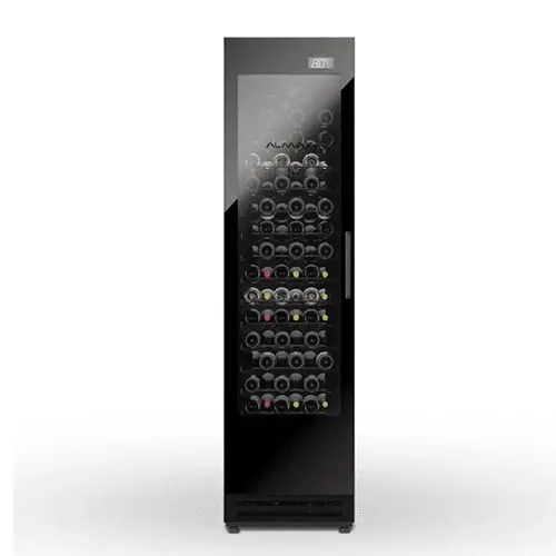 Adega de Vinhos Almax 84 Garrafas Porta de Vidro Preta 127V AVS300VY102