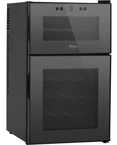 Adega de Vinhos Profissional Philco 24 Garrafas Preta
