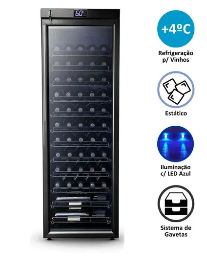Adega Climatizada Refrimate Home Wine 230L Preta 220V