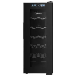 Adega Climatizada Midea 12 Garrafas Preta com LED MDRW066FGGGL3