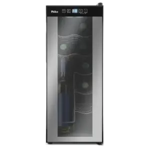Adega Climatizada Philco 12 Garrafas Display Digital Preto Bivolt PAD12E