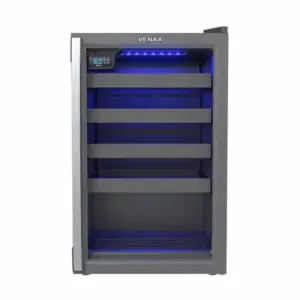 Adega Climatizada Venax Piubella Cave 100 24 Garrafas Grafite 220V 29159