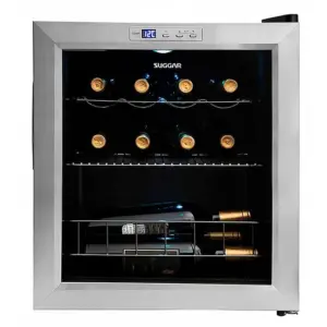 Adega Climatizada Suggar Lyon 13 Garrafas Porta de Vidro 127V AD1511IX