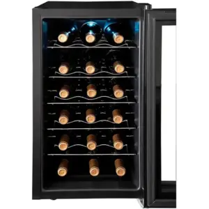 Adega Termoelétrica Suggar Cannes 18 Garrafas Painel Touch Preta 127V AD1811PT