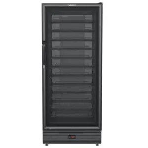 Adega Climatizada Venax 83 Garrafas 285L Porta de Vidro Preto Fosco 127V