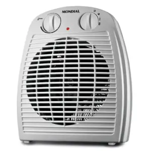 Aquecedor Elétrico Termoventilador Mondial Portátil 3 em 1 Cinza/Branco 1500W 220V A-08 Aquecedor Elétrico Termoventilador Mondial Portátil 3 em 1 Cinza/Branco 1500W 220V A-08