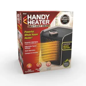 Aquecedor Elétrico Ontel Handy Heater Instant Heat 1200W Aquecedor Elétrico Ontel Handy Heater Instant Heat 1200W