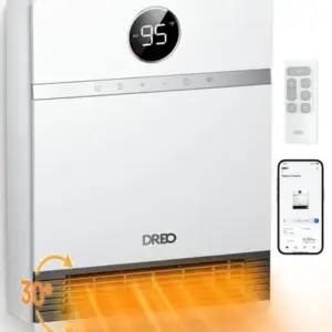 Aquecedor Elétrico de Parede Dreo Inteligente com Oscilação 1500W Aquecedor Elétrico de Parede Dreo Inteligente com Oscilação 1500W