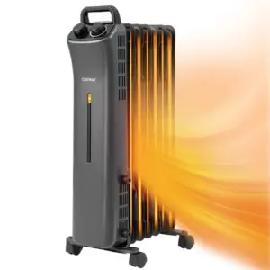 Aquecedor a Óleo Radiador Costway 1500W 3 Níveis de Aquecimento com Rodas Aquecedor a Óleo Radiador Costway 1500W 3 Níveis de Aquecimento com Rodas