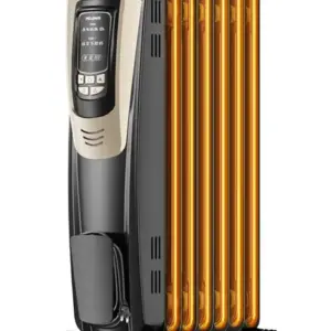 Aquecedor Elétrico a Óleo Radiador Pelonis Champagne com Controle Remoto 1500W Aquecedor Elétrico a Óleo Radiador Pelonis Champagne com Controle Remoto 1500W