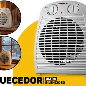 Aquecedor Elétrico Termoventilador Mondial 3 em 1 com Desumidificador Silencioso