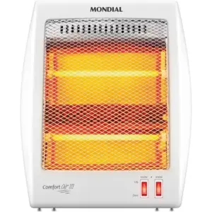 Aquecedor Elétrico Quartzo Mondial Comfort Air III Branco/Cinza 900W 127V A-16 Aquecedor Elétrico Quartzo Mondial Comfort Air III Branco/Cinza 900W 127V A-16