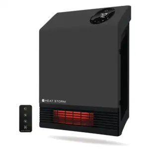 Aquecedor Elétrico Infravermelho de Parede Heat Storm Deluxe Wall Grey 1000W HS-1000-WX