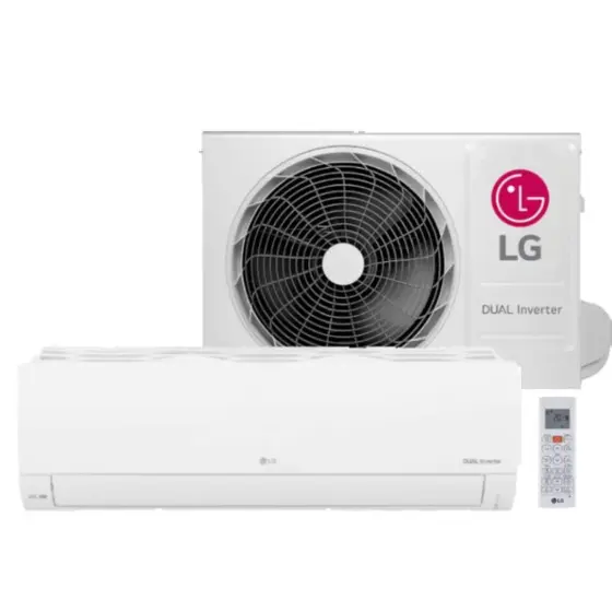 Ar cond split hw lg compact +ia 18000 btu fr dual inverter 220v cond (s3uq18klqal.eb2gam1)