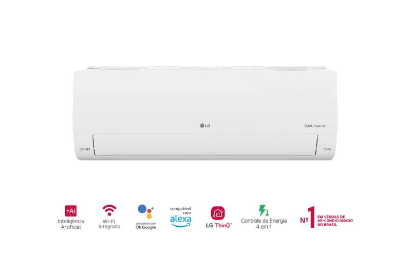 Ar-Condcionado LG Dual Inverter Voice +AI 12.000 BTU