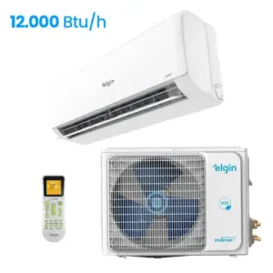 Ar Condicionado 12000 BTUs Elgin Inverter II High Wall Eco Com Wi-Fi Integrado 220V Ar Condicionado 12000 BTUs Elgin Inverter II High Wall Eco Com Wi-Fi Integrado 220V