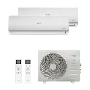 Ar Condicionado Bi Split Elgin Inverter 18.000 Btus (Hi Wall 9.000 + Hi Wall 9.000) Quente e Frio 220v R-32 Ar Condicionado Bi Split Elgin Inverter 18.000 Btus (Hi Wall 9.000 + Hi Wall 9.000) Quente e Frio 220v R-32