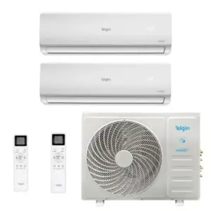 Ar Condicionado Bi-Split Inverter Elgin 18.000 Btus Quente e Frio 220v (2X Evap HW 09.000) Plus R-32 Wi-Fi Ar Condicionado Bi-Split Inverter Elgin 18.000 Btus Quente e Frio 220v (2X Evap HW 09.000) Plus R-32 Wi-Fi