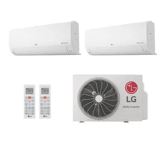Ar Condicionado Bi Split Inverter LG Hi Wall Dual Voice + AI 16000 BTUs (9000+9000) Frio S32Q16SA181 – 220V