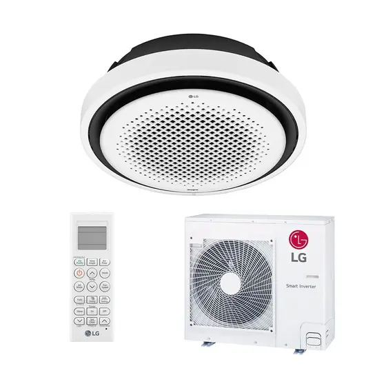 Ar Condicionado Cassete 360 – Inverter – LG – Round – 34.000 BTUs – Quente/Frio – 220V Monofásico