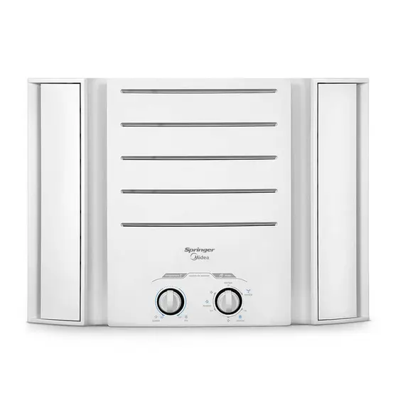 Ar Condicionado De Janela Springer Midea 7.500 BTU/h Quente e Frio Monofásico Mecânico Branco QQK075BB – 220V