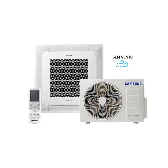 Ar Condicionado Inverter Cassete 4 vias WindFree com WiFi 24.000 BTUs Quente/Frio