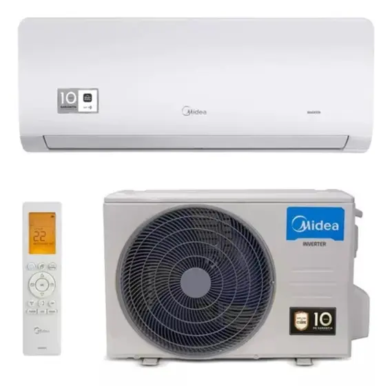 Ar condicionado Midea Inverter F/Q 12000 BTU branco 220V – Não definida – TU