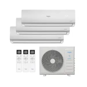 Ar Condicionado Multi Split Elgin Inverter Total Plus 27.000 Btus (Hi Wall 12.000 + 2x Hi Wall 9.000) Quente e Frio 220v R-32 Ar Condicionado Multi Split Elgin Inverter Total Plus 27.000 Btus (Hi Wall 12.000 + 2x Hi Wall 9.000) Quente e Frio 220v R-32