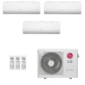 Ar-Condicionado Multi Split Inverter LG 21.000 (2x Evap HW 9.000 + 1x Evap HW 12.000) Quente/Frio 220V
