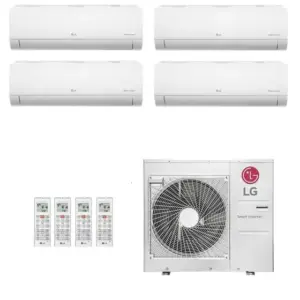 Ar-Condicionado Multi Split Inverter LG 30.000 (3x Evap HW 9.000 + 1x Evap HW 18.000) Quente/Frio 220V
