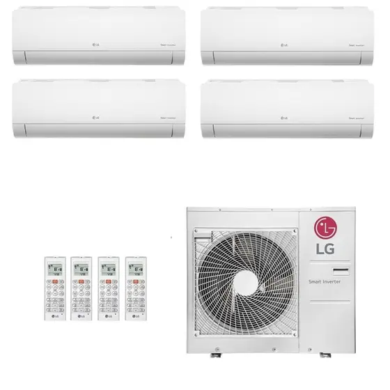 Ar-Condicionado Multi Split Inverter LG 30.000 (3x Evap HW 9.000 + 1x Evap HW 18.000) Quente/Frio 220V