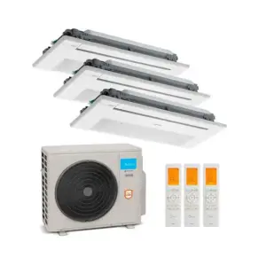 Ar Condicionado Multi Split Inverter Midea 36.000 Btus (3x Evap Cassete 1 Via 12.000) Quente e Frio 220v Ar Condicionado Multi Split Inverter Midea 36.000 Btus (3x Evap Cassete 1 Via 12.000) Quente e Frio 220v