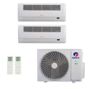 Ar-Condicionado Multi Split Inverter R-32 Gree 18.000 (2x Evap Cassete 1 Via 9.000) Quente/Frio 220V