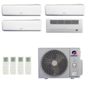 Ar-Condicionado Multi Split Inverter R-32 Gree 36.000 (3x Evap HW 9.000 + 1x Evap Cassete 1 Via 18.000) Quente/Frio 220V