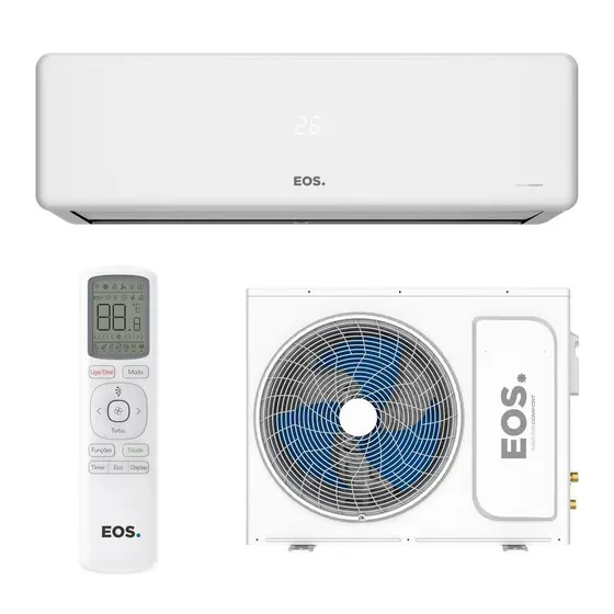 Ar-Condicionado Split 12000 BTUs EOS Master Confort On/Off High Wall Só Frio EASM12000FI/EASM12000FE 220V