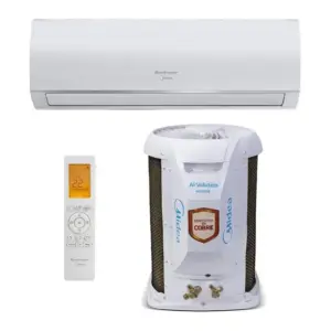 Ar-Condicionado Split 12000 BTUs Springer Midea Airvolution High Wall Fixo Só Frio 42AFFCI12S5/38TFCI12S 220V Ar-Condicionado Split 12000 BTUs Springer Midea Airvolution High Wall Fixo Só Frio 42AFFCI12S5/38TFCI12S 220V