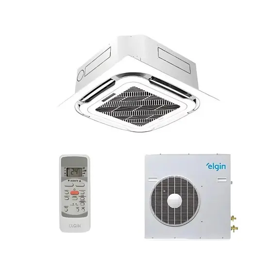 Ar Condicionado Split Cassete 4 Vias Elgin On off 36000 BTUs Frio R410a 220V